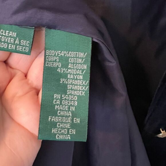 Lauren Ralph Lauren Velvet Jacket - Picture 9 of 12